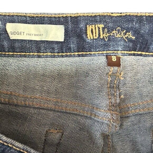 Kut from the Kloth Gidget Frey Short Cut-Off denim shorts - Picture 3 of 5